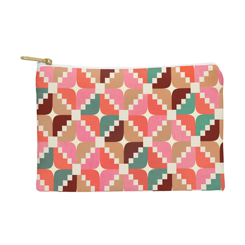 Showmemars Winter Retro Quilt Pattern Pouch