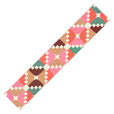 Showmemars Winter Retro Quilt Pattern Table Runner