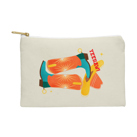Showmemars Yeehaw Bright Cowboy Boots Pouch