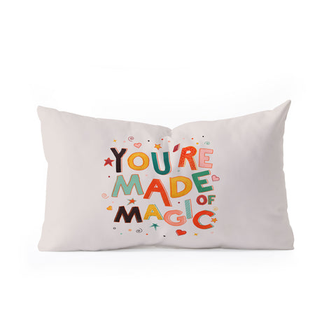 Showmemars You Are Made Of Magic colorful Oblong Throw Pillow