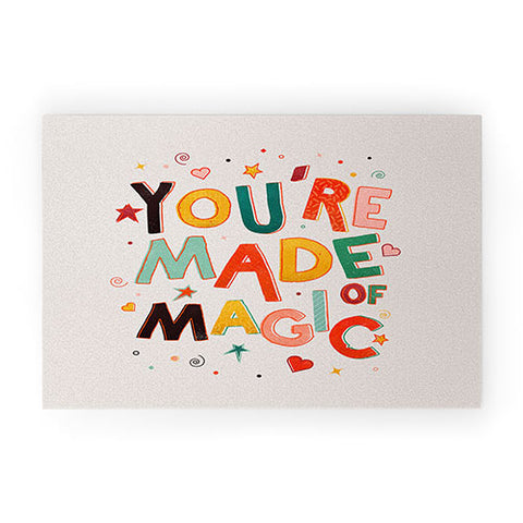Showmemars You Are Made Of Magic colorful Welcome Mat