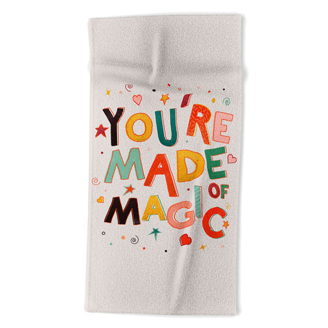 Showmemars You Are Made Of Magic colorful Beach Towel