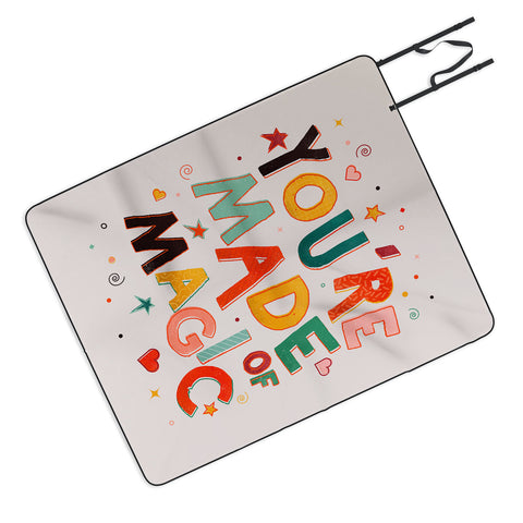Showmemars You Are Made Of Magic colorful Picnic Blanket