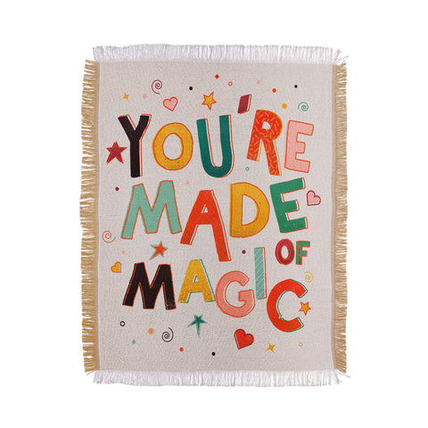 Showmemars You Are Made Of Magic colorful Throw Blanket