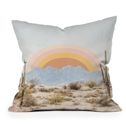 Sisi and Seb Arizona Sun rise Outdoor Throw Pillow