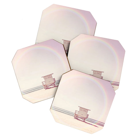 Sisi and Seb Beach Hut Coaster Set