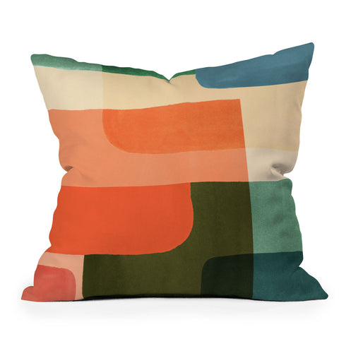 Sisi and Seb Color play Outdoor Throw Pillow