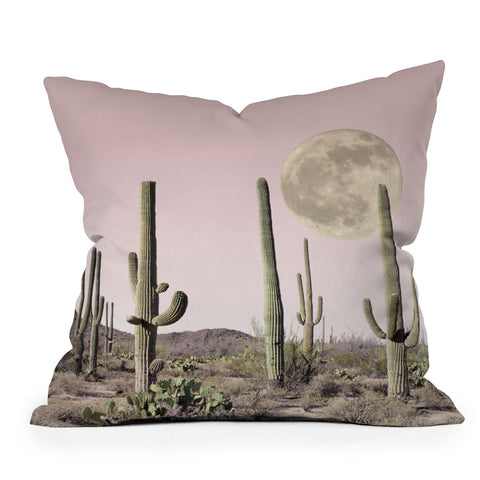 Sisi and Seb In the desert Outdoor Throw Pillow
