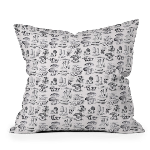 Sisi and Seb Mushroom Collection I Outdoor Throw Pillow