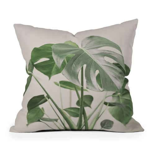 Sisi and Seb My monstera Outdoor Throw Pillow