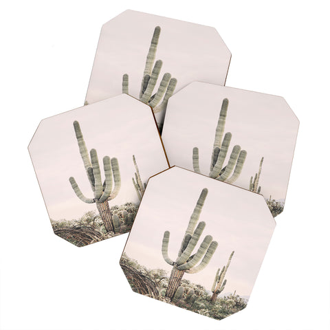 Sisi and Seb Pastel Pink Cactus Coaster Set