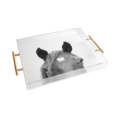 Sisi and Seb Peeking Horse Acrylic Tray