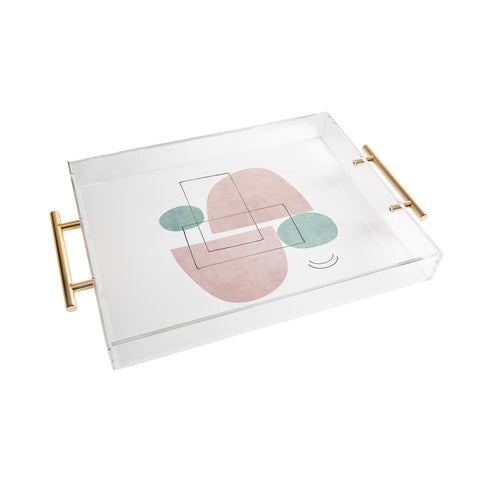 Sisi and Seb Retro Peach Acrylic Tray