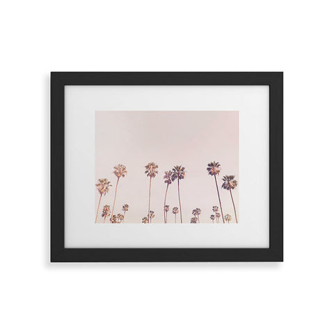 Sisi and Seb Sunny Cali Palm Trees Framed Art Print