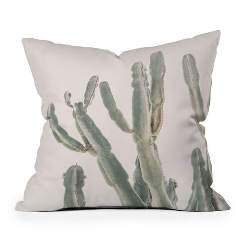 Sisi and Seb Sunrise Cactus Outdoor Throw Pillow