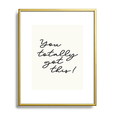 Sisi and Seb You totally got this Metal Framed Art Print