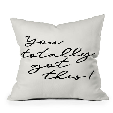 Sisi and Seb You totally got this Throw Pillow