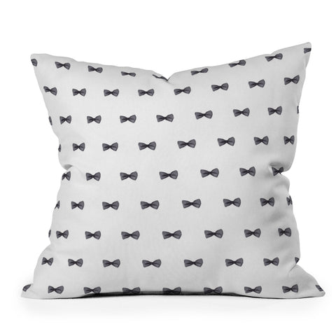 Social Proper Bows Bows Bows Outdoor Throw Pillow