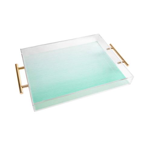 Social Proper Mint Ombre Acrylic Tray
