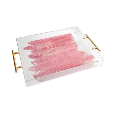 Social Proper Moon Burst Heart Acrylic Tray