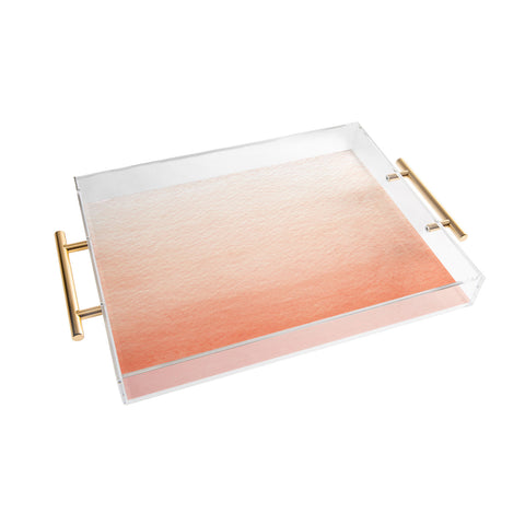 Social Proper Peach Ombre Acrylic Tray