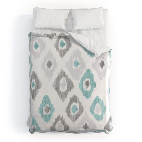 Social Proper Quiet Ikat Duvet Cover