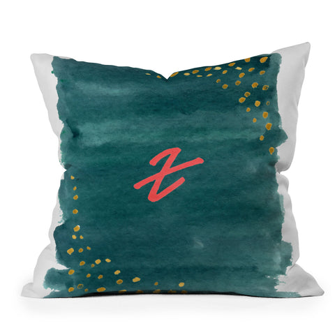 Social Proper Rare Might Z Outdoor Throw Pillow
