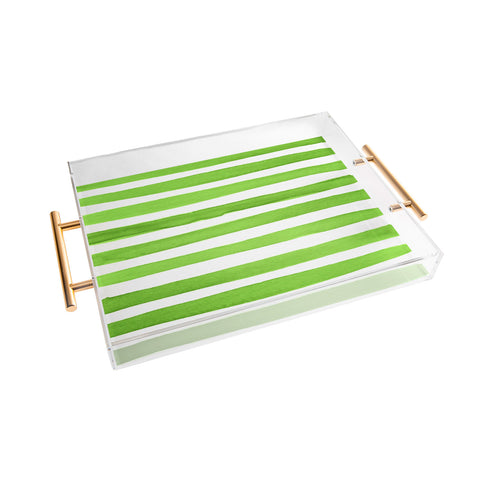 Social Proper Spruce Stripes Acrylic Tray