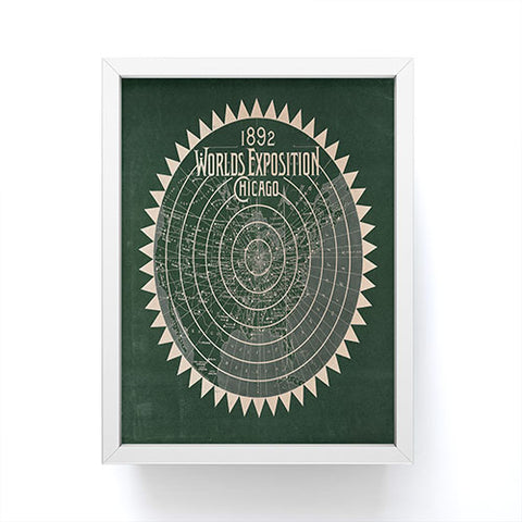Society6 Design Studio 1892 Worlds Exhibition Chicago Framed Mini Art Print