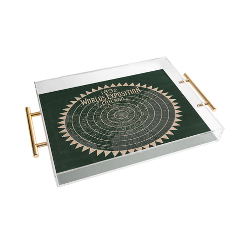 Society6 Design Studio 1892 Worlds Exhibition Chicago Acrylic Tray