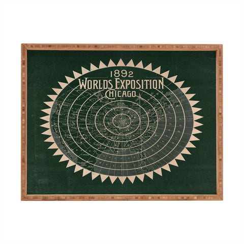 Society6 Design Studio 1892 Worlds Exhibition Chicago Rectangular Tray