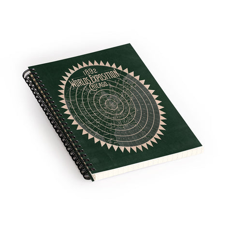 Society6 Design Studio 1892 Worlds Exhibition Chicago Spiral Notebook