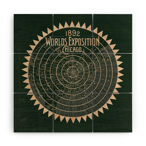 Society6 Design Studio 1892 Worlds Exhibition Chicago Wood Wall Mural