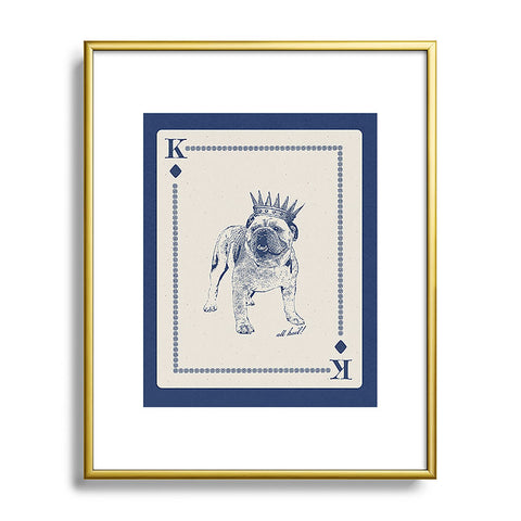 Society6 Design Studio All Hail the Bulldog Metal Framed Art Print