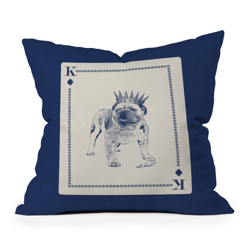 Society6 Design Studio All Hail the Bulldog Outdoor Throw Pillow