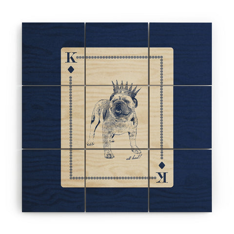 Society6 Design Studio All Hail the Bulldog Wood Wall Mural