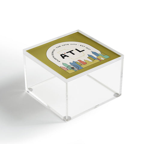 Society6 Design Studio ATL Gate City Chartreuse Acrylic Box