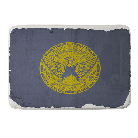 Society6 Design Studio Atlanta Flag Memory Foam Bath Mat