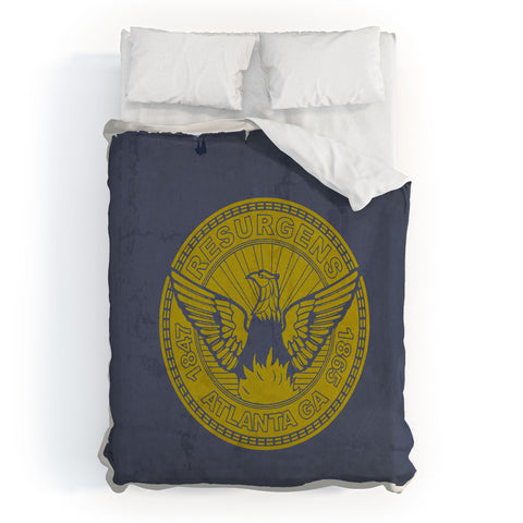 Society6 Design Studio Atlanta Flag Duvet Cover