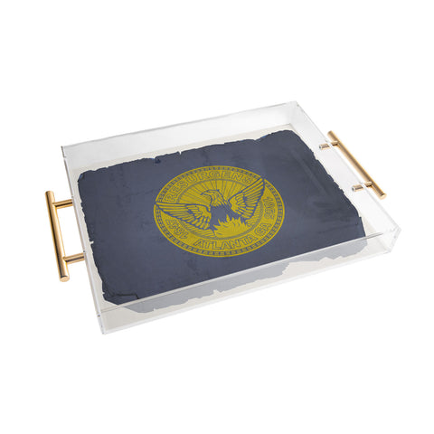 Society6 Design Studio Atlanta Flag Acrylic Tray