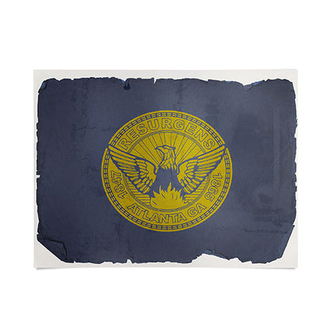 Society6 Design Studio Atlanta Flag Poster