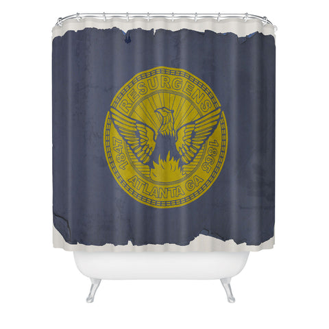 Society6 Design Studio Atlanta Flag Shower Curtain