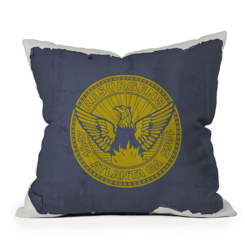 Society6 Design Studio Atlanta Flag Throw Pillow