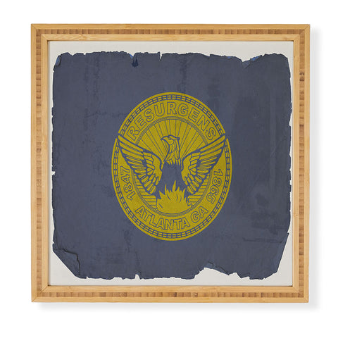 Society6 Design Studio Atlanta Flag Framed Wall Art