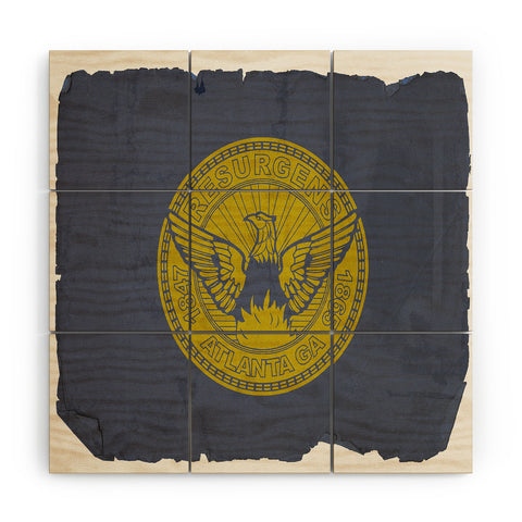Society6 Design Studio Atlanta Flag Wood Wall Mural