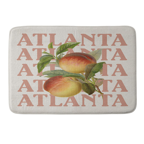 Society6 Design Studio Atlanta Peaches Memory Foam Bath Mat