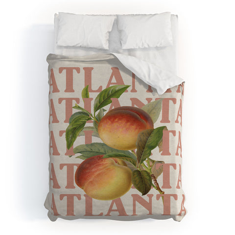 Society6 Design Studio Atlanta Peaches Duvet Cover