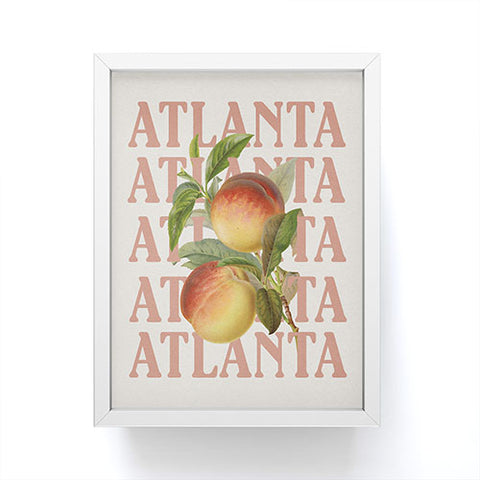 Society6 Design Studio Atlanta Peaches Framed Mini Art Print