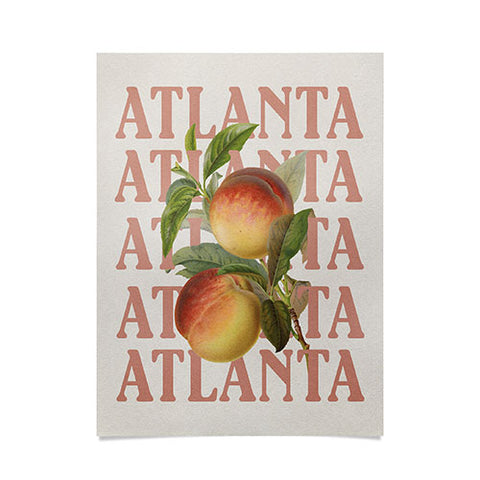 Society6 Design Studio Atlanta Peaches Poster