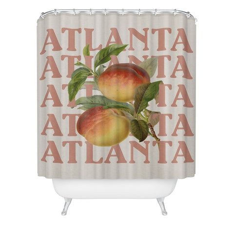 Society6 Design Studio Atlanta Peaches Shower Curtain